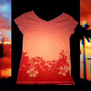 Old Navy Tropical V Neck T-Shirt